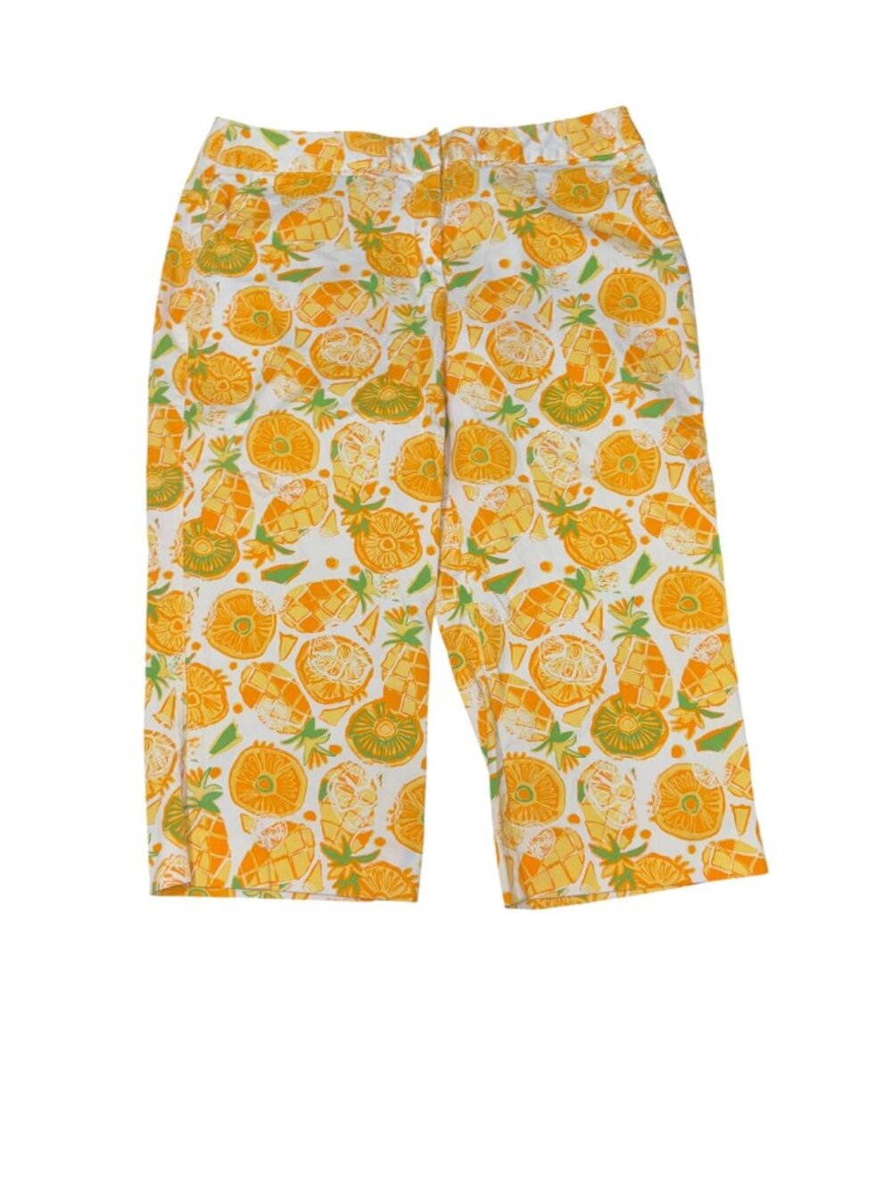 Susan Bristol Size 12 Tropical Fruit Capri Pants